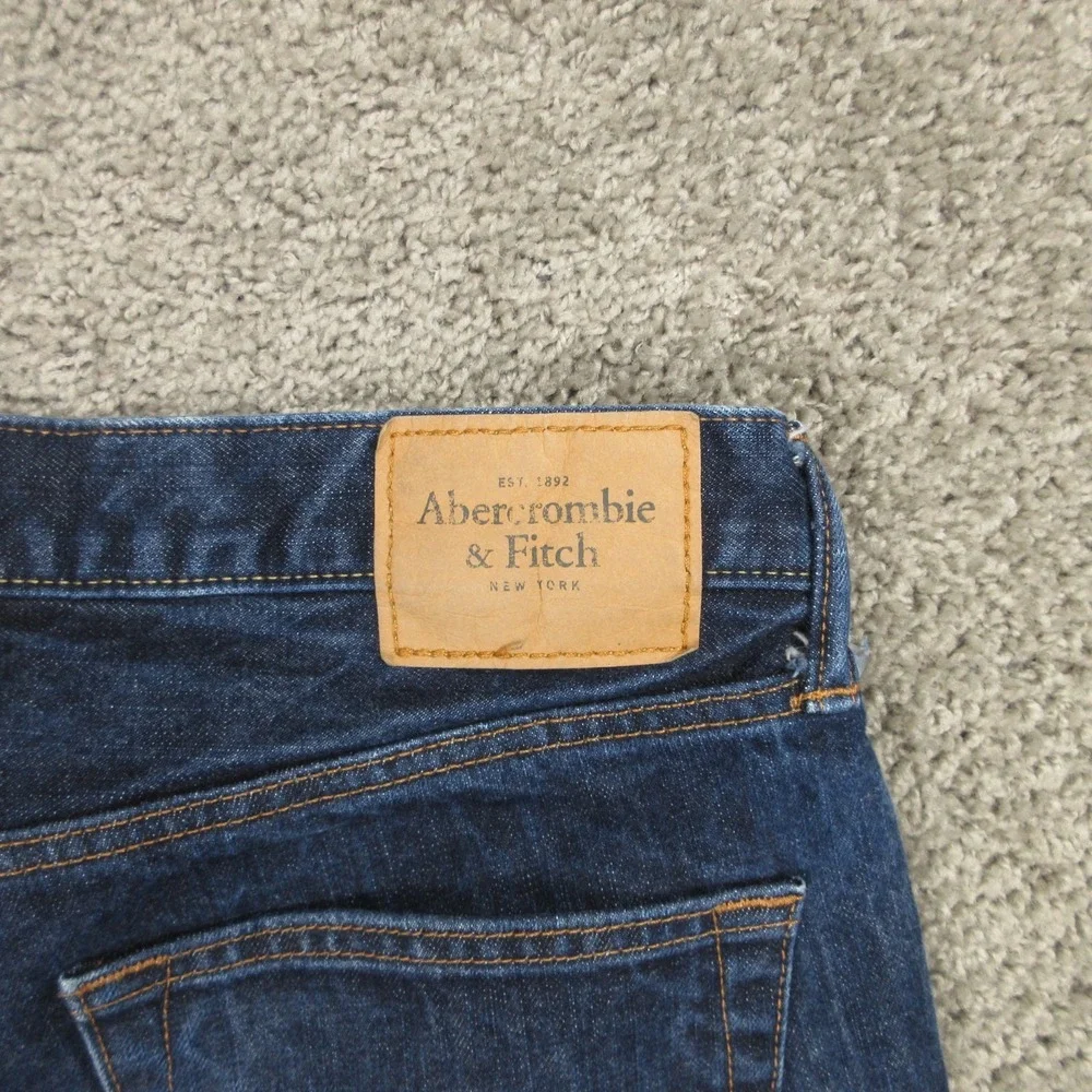 Abercrombie & Fitch Jeans Mens 34x34 Blue The A&F Slim Straight Denim Pants